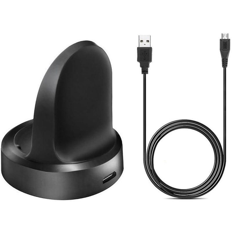 EXMRAT Compatible for Samsung Gear S2 Charger, Charging Cradle Dock for Gear S2, Gear S2 Classic Smart Watch (Black) - Image 3